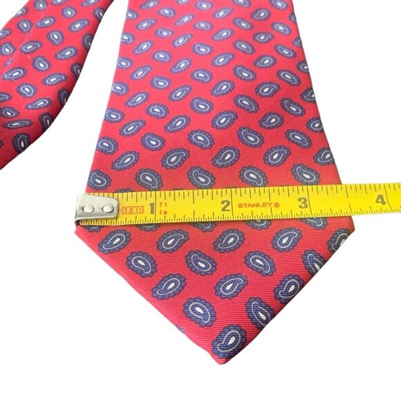 Pre Owned Men’s Jos A. Bank Clothiers Tie Neck Tie Necktie All Silk Handmade - Picture 4 of 5